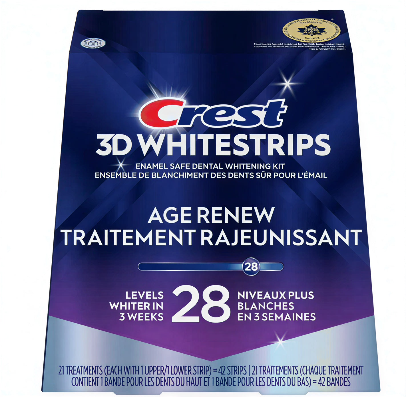 Crest 3D Whitestrips Age Renew Level 28