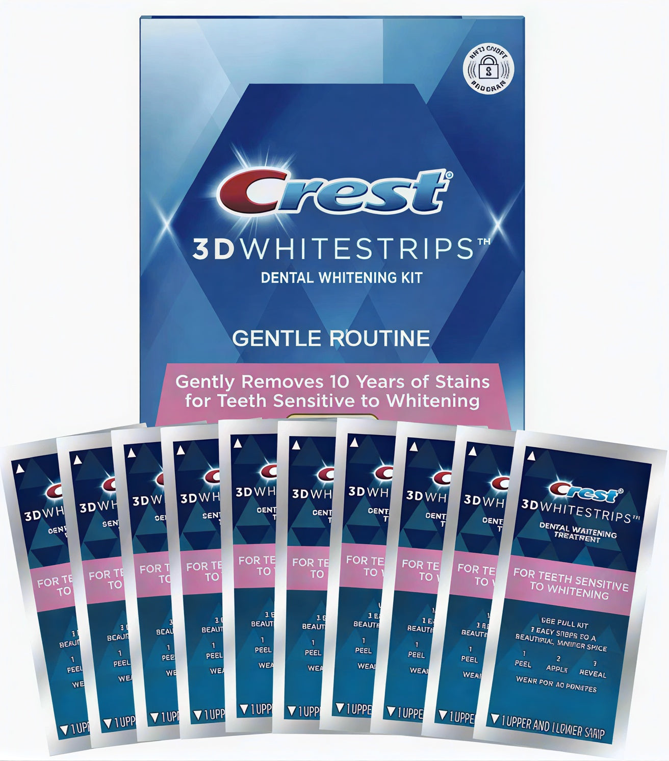 Crest 3D Whitestrips Gentle Routine